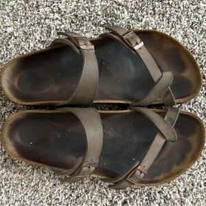 Birkenstock Brown Strappy Sandals